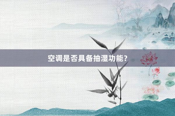 空调是否具备抽湿功能？